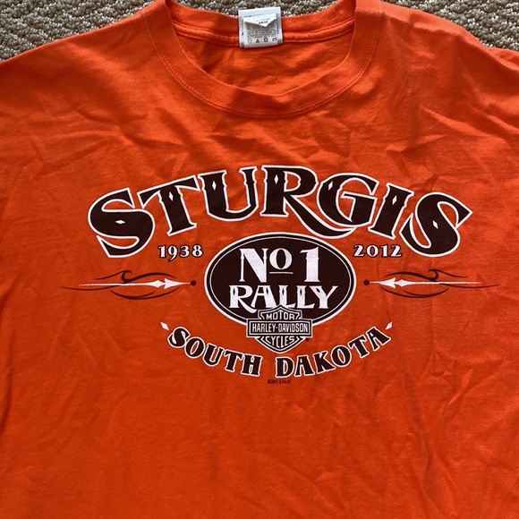 EUC Harley Davidson 2012 Sturgis/Deadwood T-shirt - Picture 2 of 4